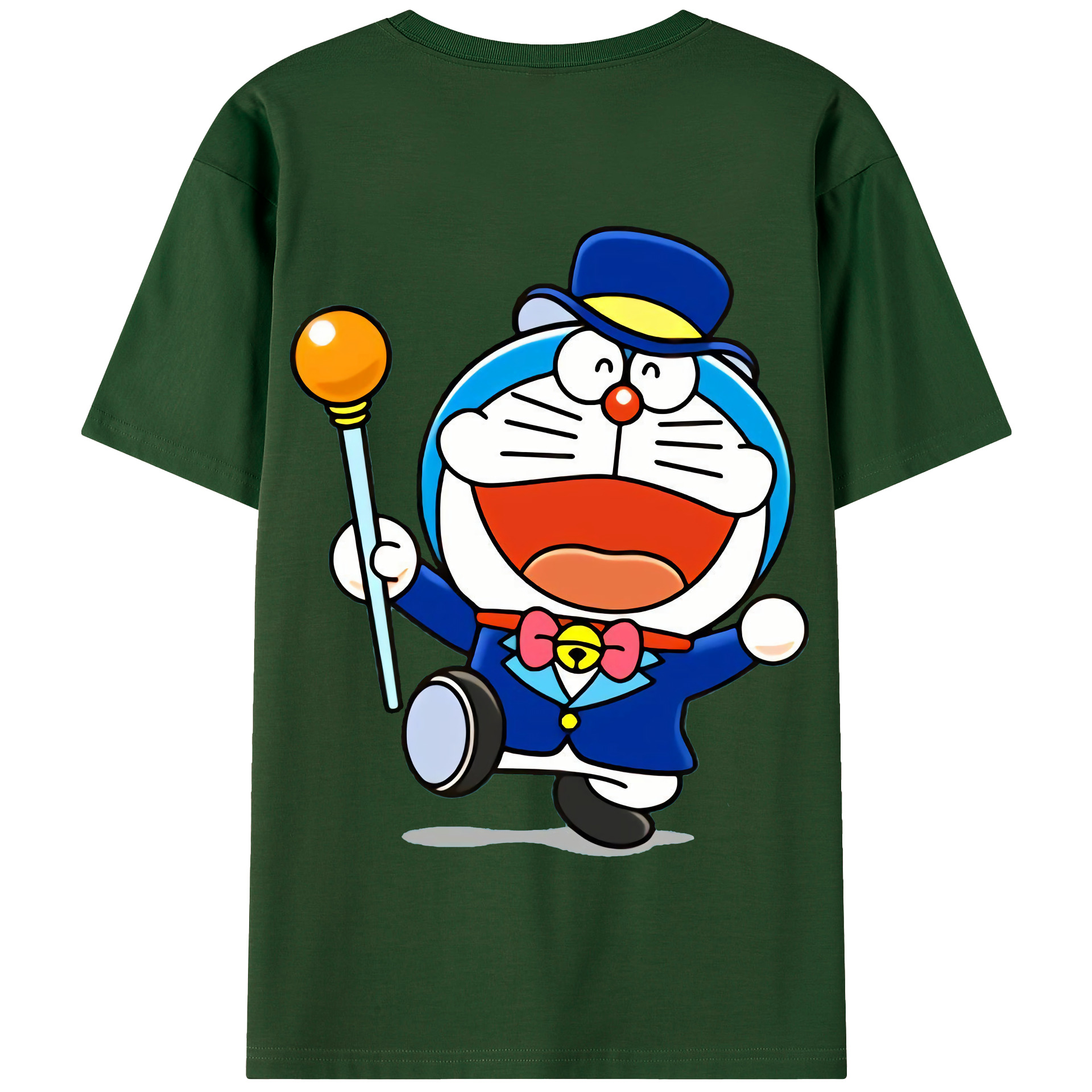 （画像用） ドラえもん Doraemon 綿100％半袖Tシャツ（背面プリント）